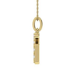 Diamond 1/8 Ct.Tw. Letter G Pendant in 10K Yellow Gold