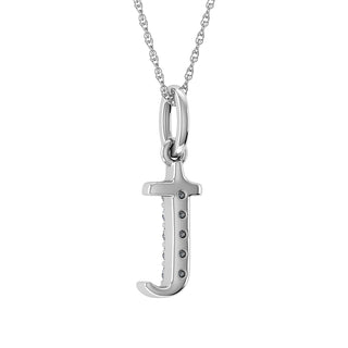 Diamond 1/20 Ct.Tw. Letter T Pendant in 10K White Gold