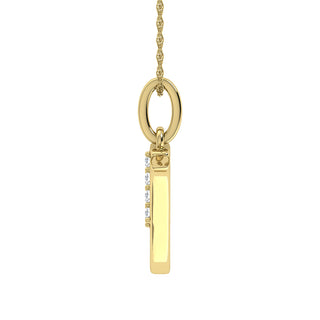 Diamond 1/20 Ct.Tw. Letter Y Pendant in 10K Yellow Gold