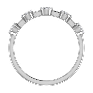 Diamond 1/6 Ct.Tw. Cluster Fashion Ring in 10K White Gold