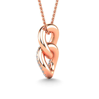 Diamond 1/5 Ct.Tw. Fashion Pendant in 10K Rose Gold
