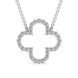 Diamond 1/3 Ct.Tw. Clover Pendant in 10K White Gold