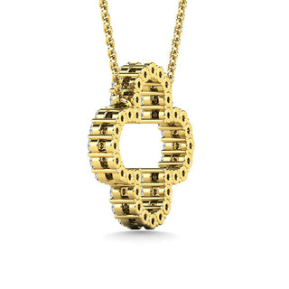 Diamond 1/3 Ct.Tw. Clover Pendant in 10K Yellow Gold