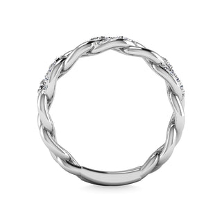 14K White Gold Diamond 1/5 Ct.Tw. Fashion Ring