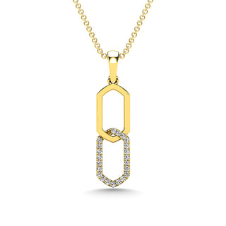 10K Yellow Gold Diamond 1/20 Ct.Tw. Fashion Pendant