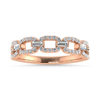 Diamond 1/3 Ct.Tw. Fashion Band in 10K Rose Gold