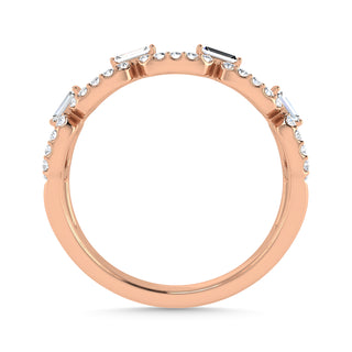 Diamond 1/3 Ct.Tw. Fashion Band in 10K Rose Gold