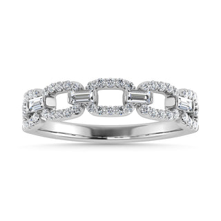 Diamond 1/3 Ct.Tw. Fashion Band in 10K White Gold