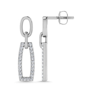 Diamond 1/4 Ct.Tw. Fashion Earrings in 10K White Gold