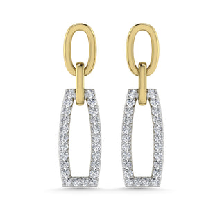 Diamond 1/4 Ct.Tw. Fashion Earrings in 10K Yellow Gold