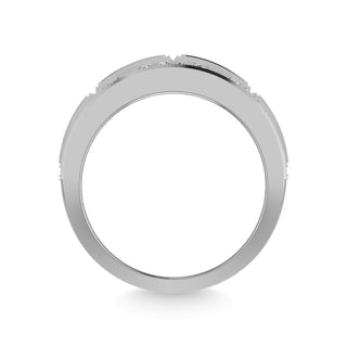 14K White Gold Diamond 1 Ct.Tw. Mens Band