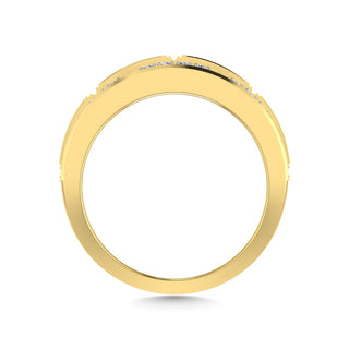 14K Yellow Gold Diamond 1 Ct.Tw. Mens Band