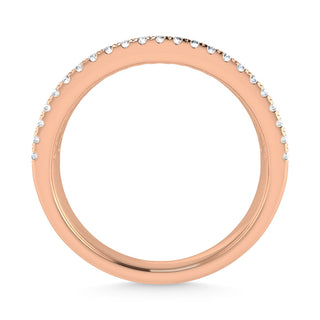 14K Rose Gold Diamond 1/3 Ct.Tw. Stackable Band