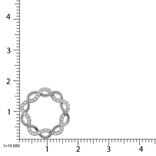 14K White Gold Diamond 1/5 Ct.Tw. Fashion Pendant