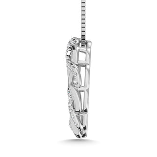 14K White Gold Diamond 1/5 Ct.Tw. Fashion Pendant