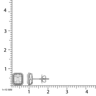 14K White Gold Diamond 1/5 Ct.Tw. Fashion Earrings