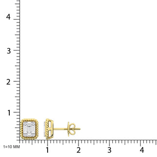 14K Yellow Gold Diamond 1/5 Ct.Tw. Fashion Earrings