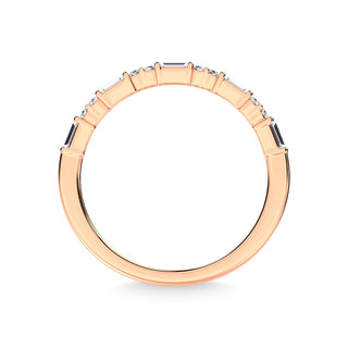 14K Rose Gold Diamond 1/5 Ct.Tw. Stackable Band