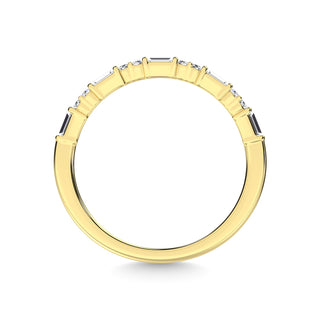 14K Yellow Gold Diamond 1/5 Ct.Tw. Stackable Band