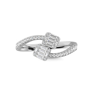14K White Gold Diamond 1/3 Ct.Tw. Fashion Ring