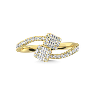 14K Yellow Gold Diamond 1/3 Ct.Tw. Fashion Ring