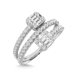 14K White Gold Diamond 1/2 Ct.Tw. Fashion Ring