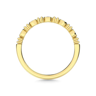 14K Yellow Gold Diamond 1/4 Ct.Tw. Stackable Ring