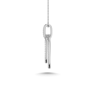 10K White Gold Diamond 1/5 Ct.Tw. Fashion Pendant