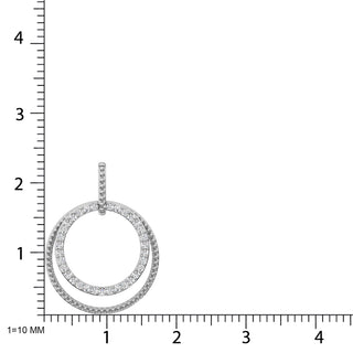 10K White Gold Diamond 1/5 Ct.Tw. Fashion Pendant