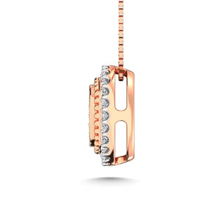 14K Rose Gold Diamond 1/3 Ct.Tw. Fashion Pendant