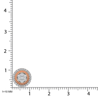 14K Rose Gold Diamond 1/3 Ct.Tw. Fashion Pendant