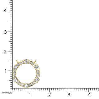 14K Yellow Gold Diamond 1/2 Ct.Tw. Fashion Necklace