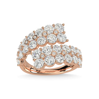 14K Rose Gold Diamond 3 1/2 Ct.Tw. Fashion Ring