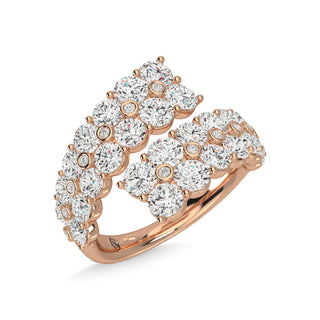 14K Rose Gold Diamond 3 1/2 Ct.Tw. Fashion Ring