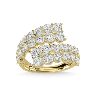 14K Yellow Gold Diamond 3 1/2 Ct.Tw. Fashion Ring