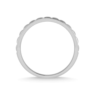 14K White Gold Diamond 1/2 Ct.Tw. Mens Machine Band