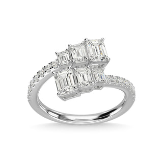 14K White Gold Diamond 1 7/8 Ct.Tw. Fashion Ring