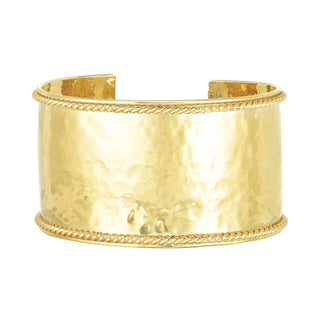 14K Gold Lucia Large Cuff Bangle