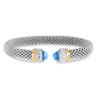 Blue Topaz Popcorn Renaissance Cuff