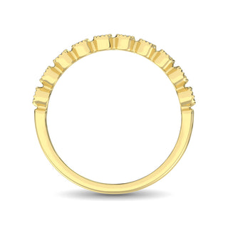 14K Yellow Gold 1/6 Ct.Tw. Diamond Stackable Band