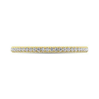 14K Yellow Gold 1/6 Ct.Tw. Diamond Stackable Band