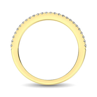 14K Yellow Gold 1/6 Ct.Tw. Diamond Stackable Band